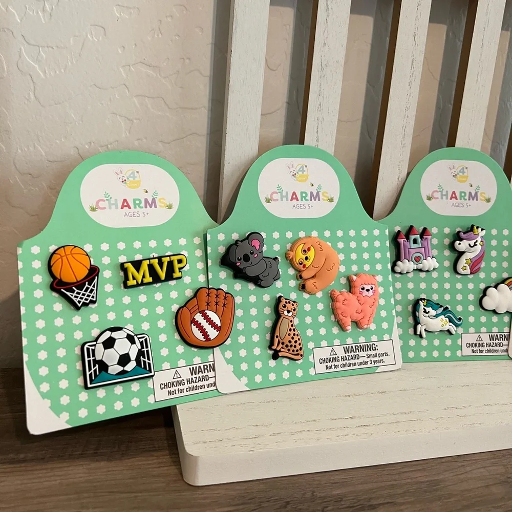 Target Bullseyes Playground Silicone Easter Basket Charms 4pk -1 Set